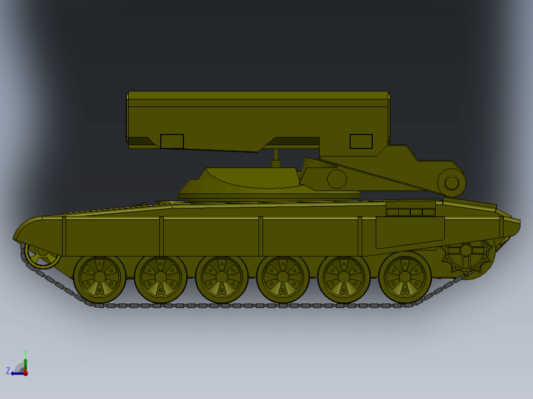 TOS-2A阿玛塔火箭炮模型