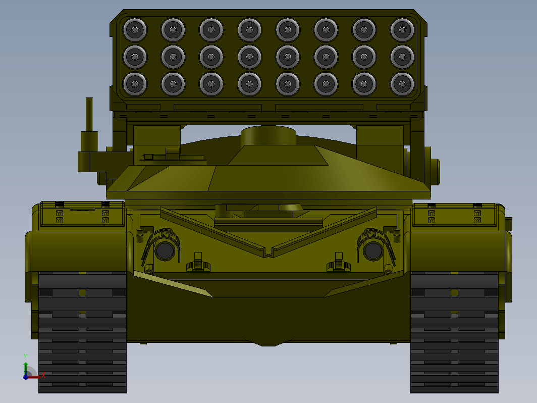 TOS-2A阿玛塔火箭炮模型