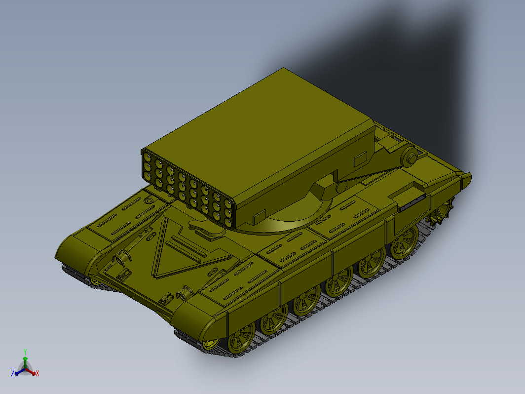 TOS-2A阿玛塔火箭炮模型