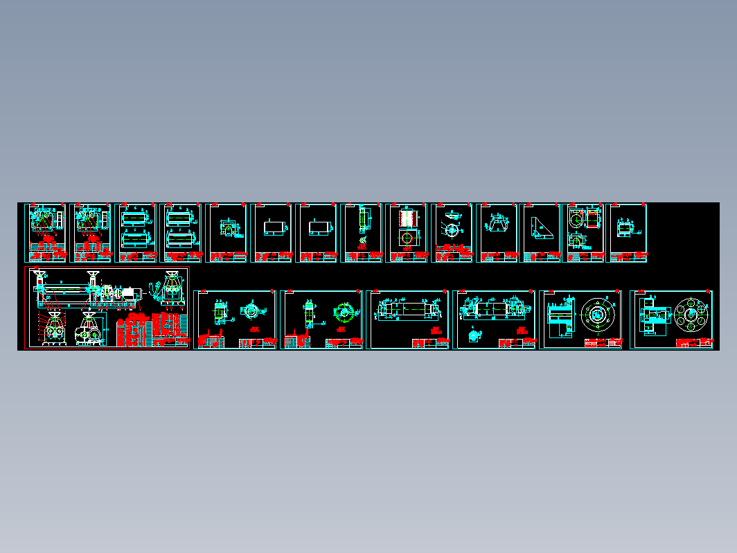 三辊卷板机（完整图纸）