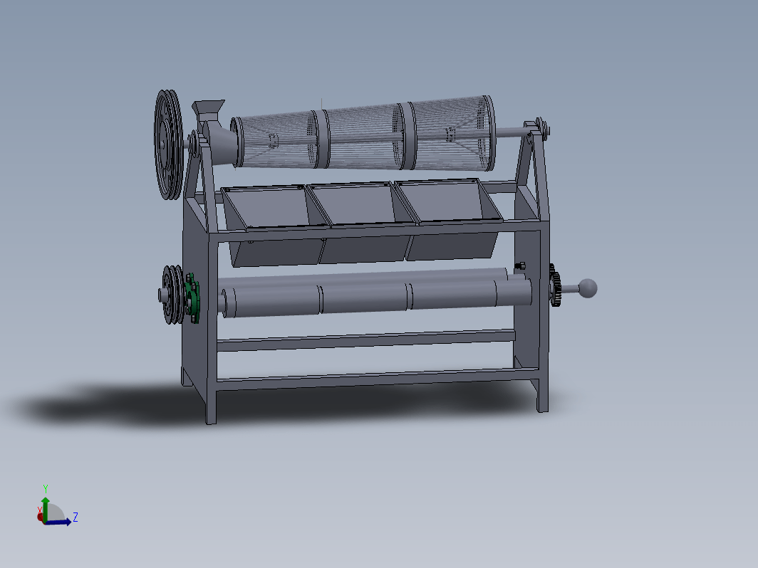 杏仁破壳机的设计三维SW+CAD+说明书