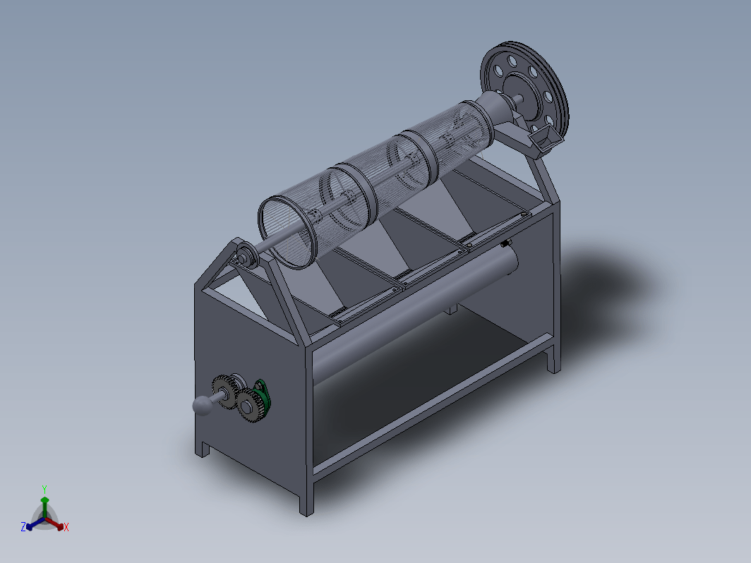 杏仁破壳机的设计三维SW+CAD+说明书