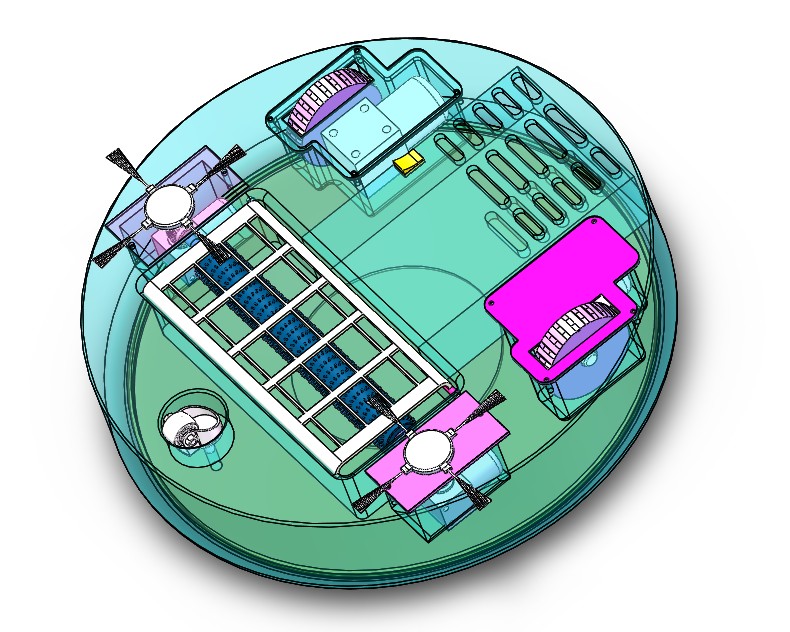 扫地机器人的设计(家用地面清洁机器人)SW+CAD+说明书