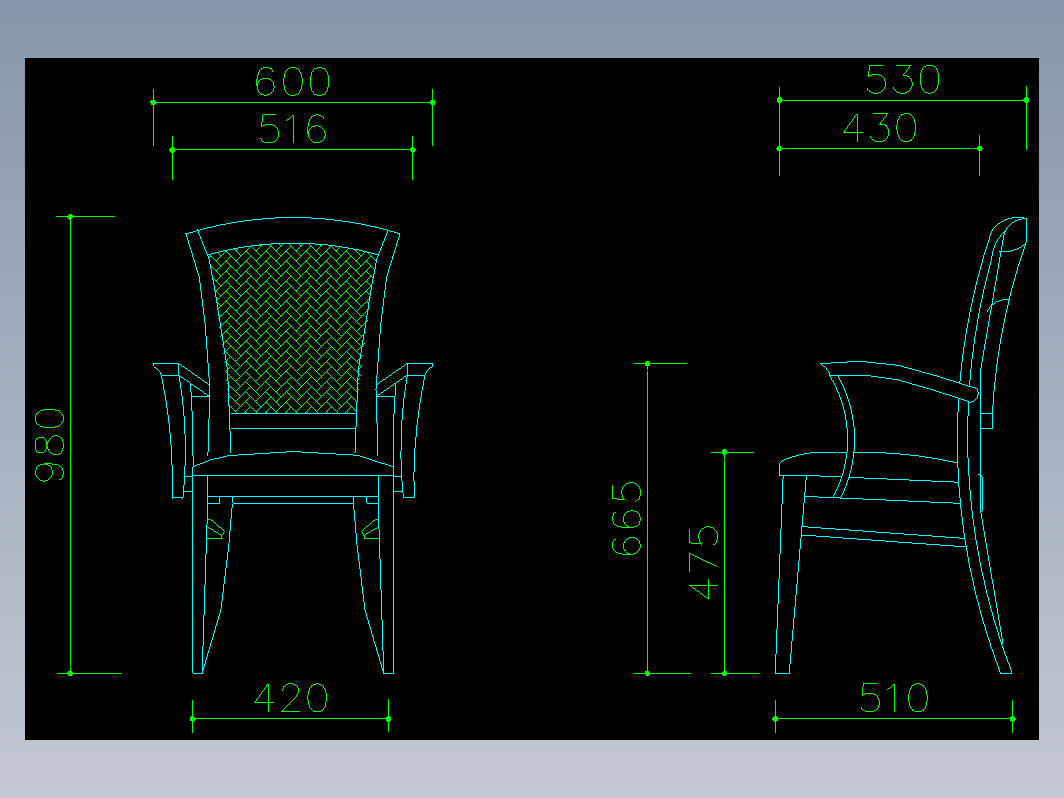 椅子CAD模型