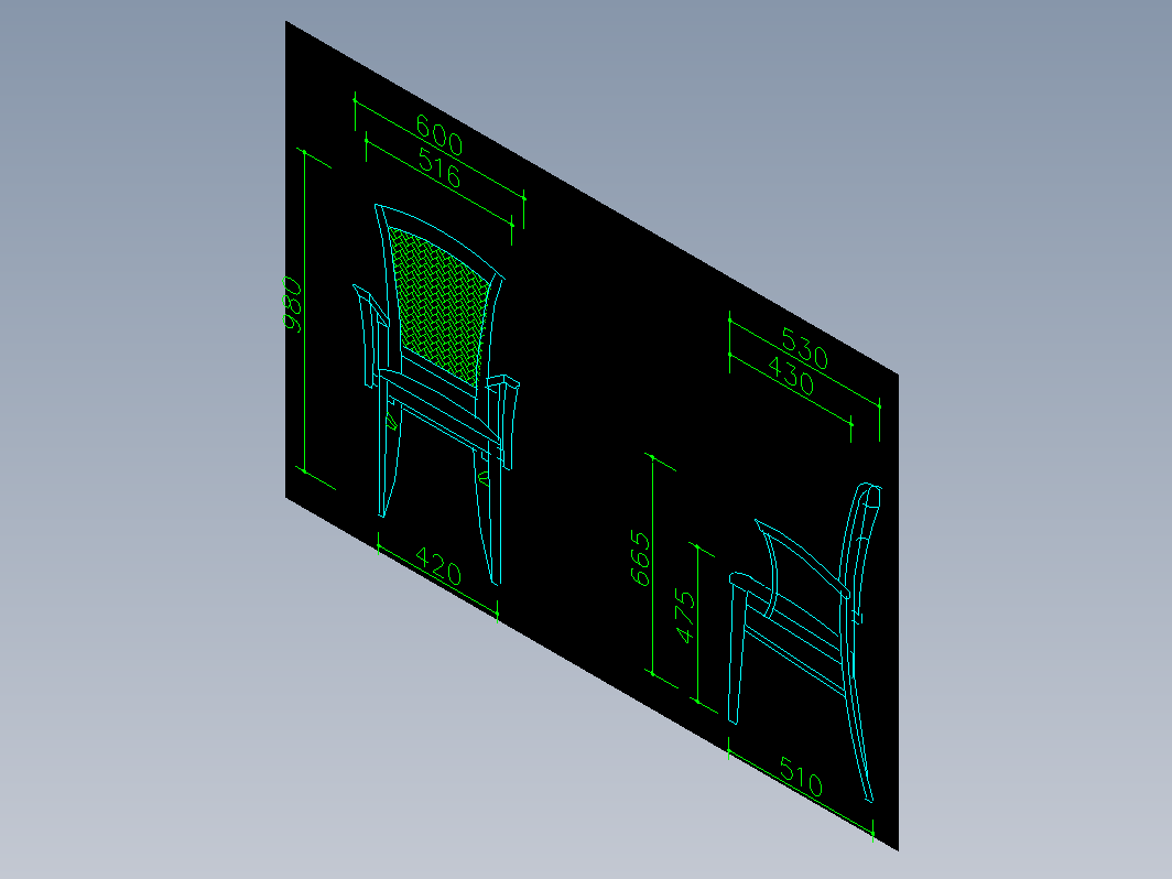 椅子CAD模型