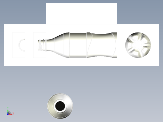 可乐瓶模具3D数模图纸 igs x_t格式缩略图