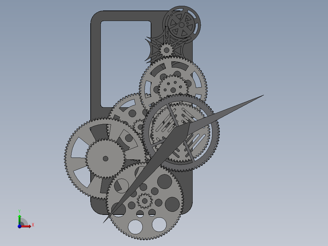 机械时钟复杂的齿轮传动设计模型
