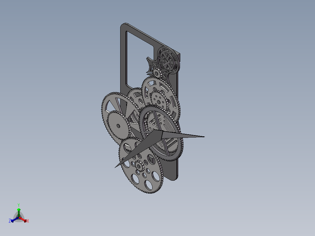 机械时钟复杂的齿轮传动设计模型