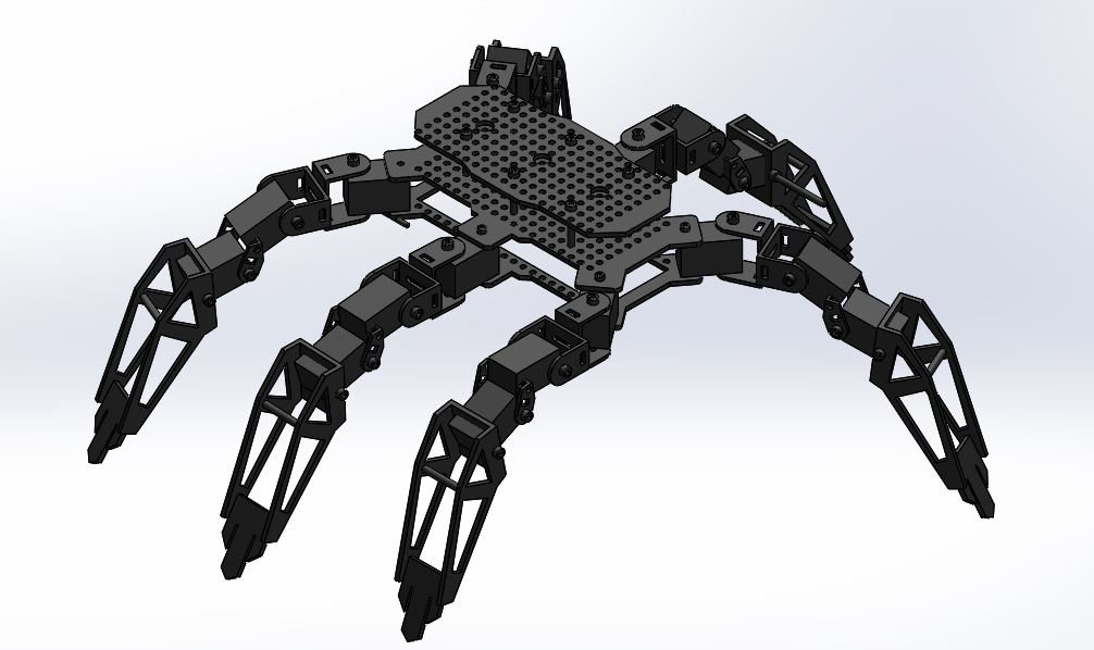 Hexapod Robot六足机器人框架结构