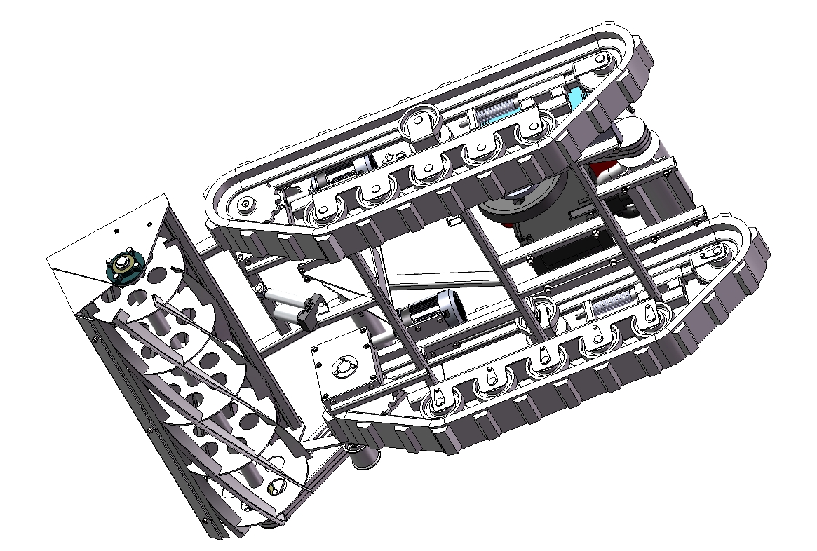 履带自走式除草机三维SW2020带参+CAD+说明书