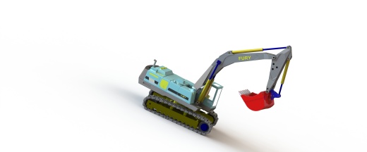 挖掘机 零件图+装配体图缩略图