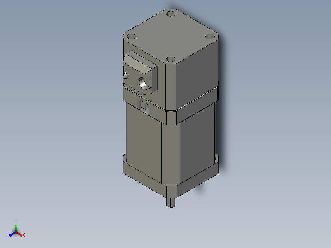 雷赛CM抱闸型步进电机42机座3D图