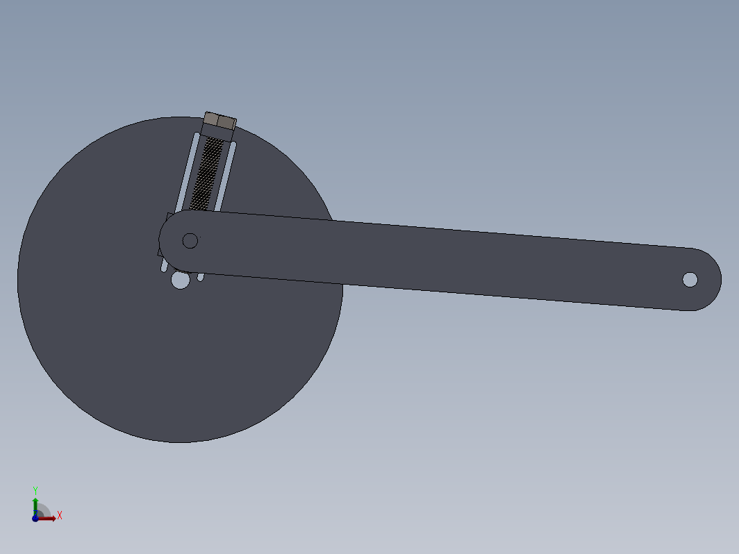 在 SOLIDWORKS 中调整曲柄长度机制