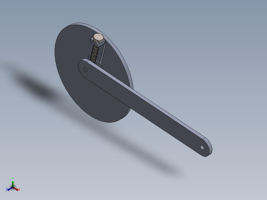 在 SOLIDWORKS 中调整曲柄长度机制缩略图