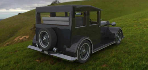 老爷车模型3D缩略图