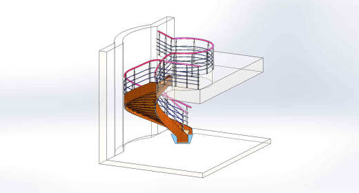 Stairs旋转楼梯结构缩略图