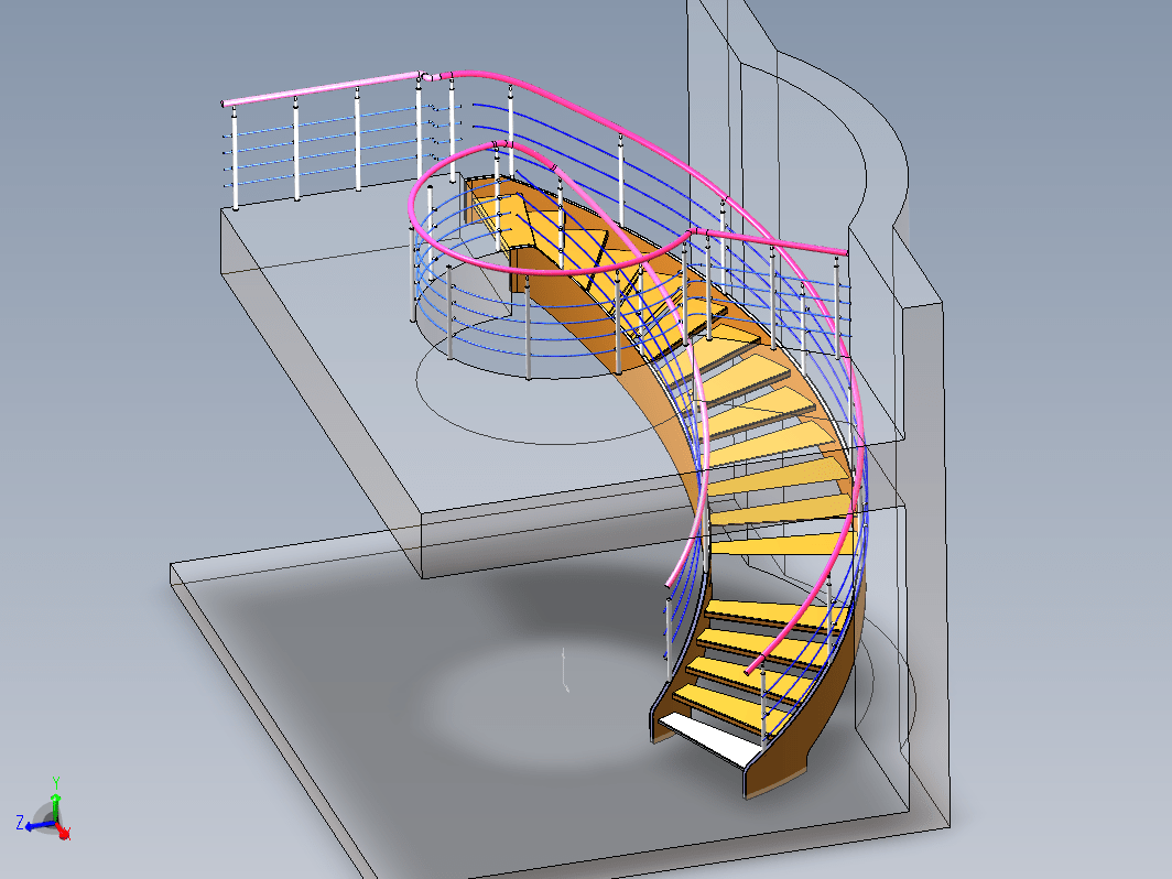 Stairs旋转楼梯结构