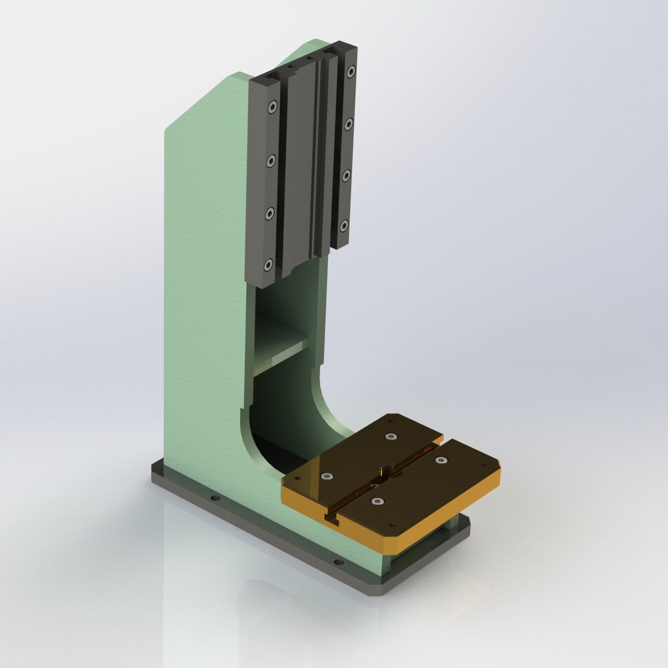 500KG压力机3D数模图纸 Solidworks设计