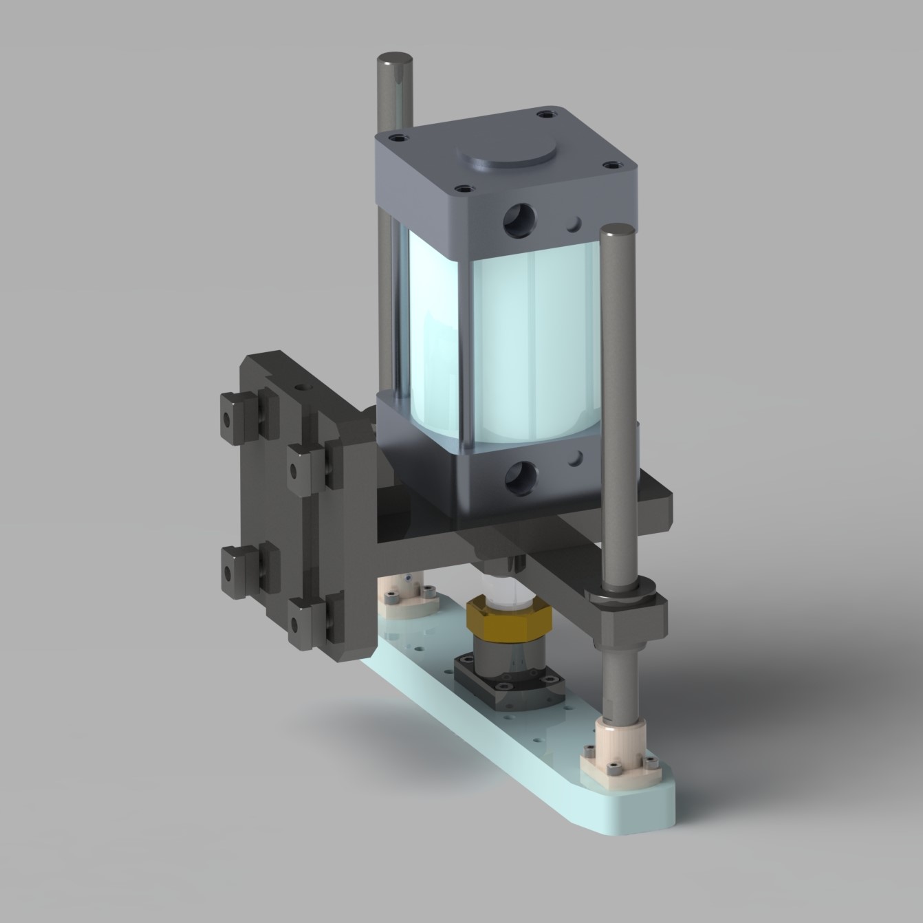 500KG压力机3D数模图纸 Solidworks设计