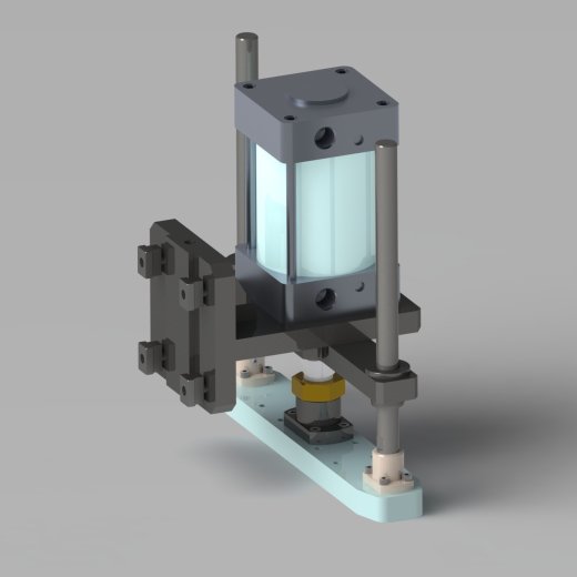 500KG压力机3D数模图纸 Solidworks设计缩略图