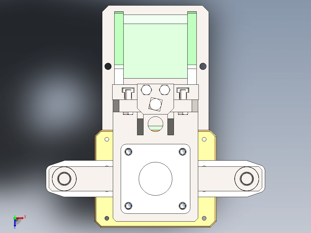 500KG压力机3D数模图纸 Solidworks设计