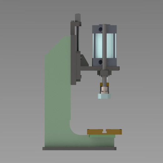 500KG压力机3D数模图纸 Solidworks设计缩略图