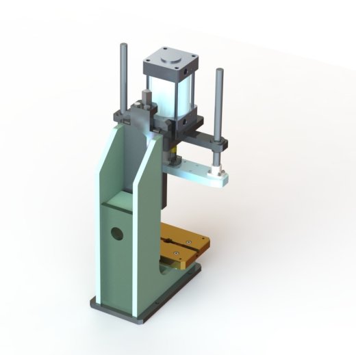 500KG压力机3D数模图纸 Solidworks设计缩略图