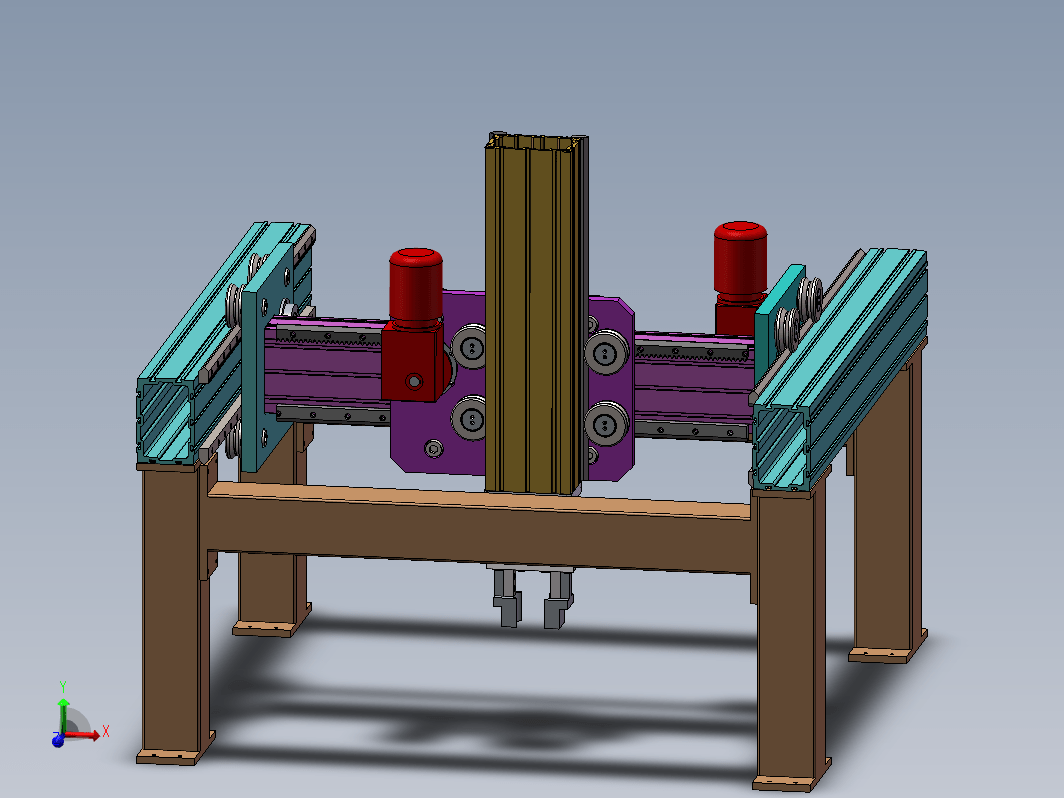 小型桁架机械手设计含三维SW模型+CAD+说明书