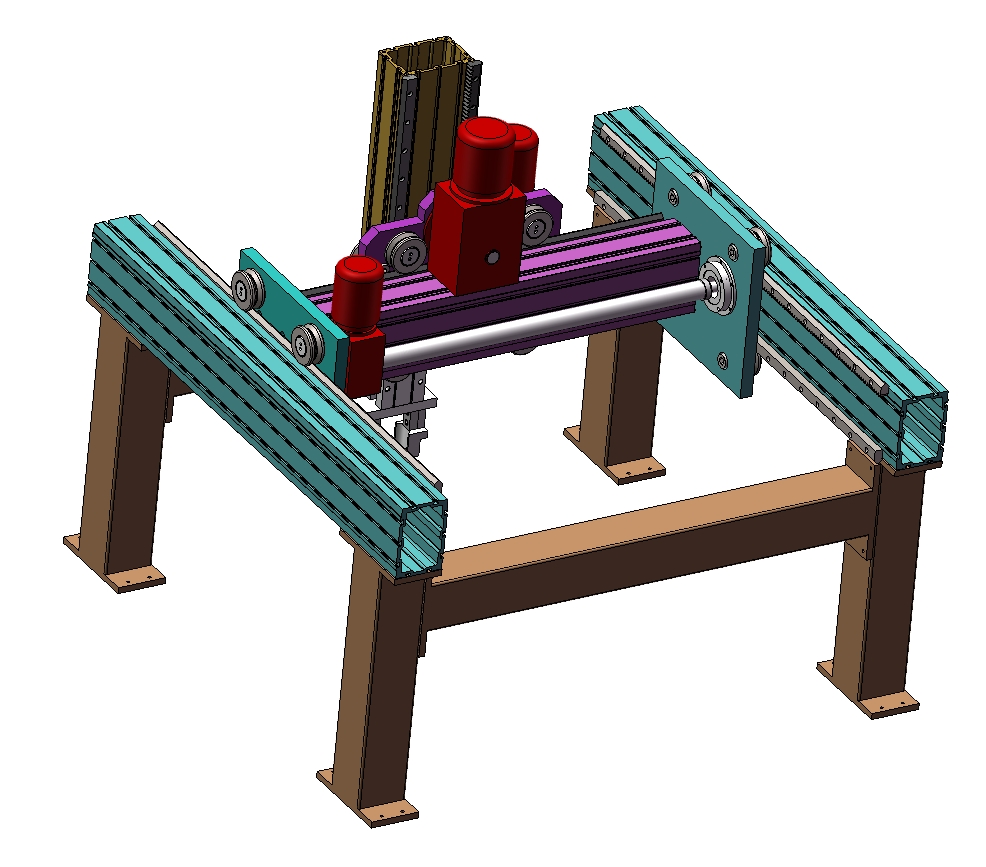 小型桁架机械手设计含三维SW模型+CAD+说明书