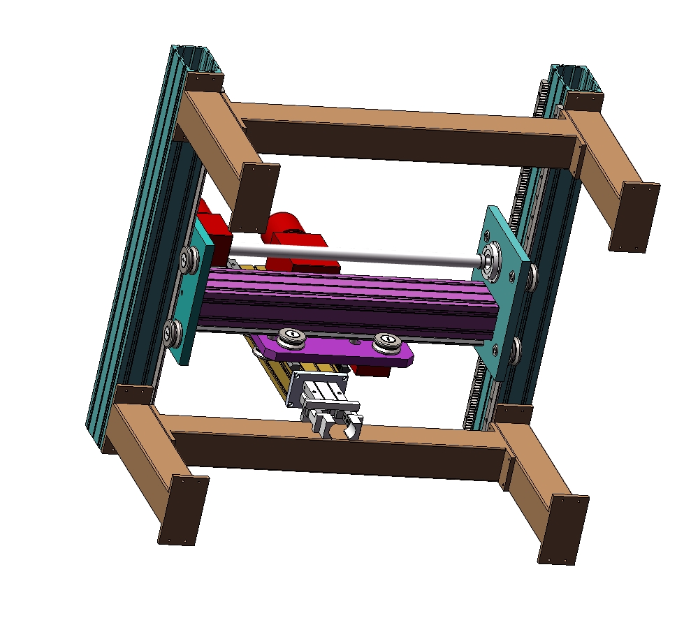 小型桁架机械手设计含三维SW模型+CAD+说明书