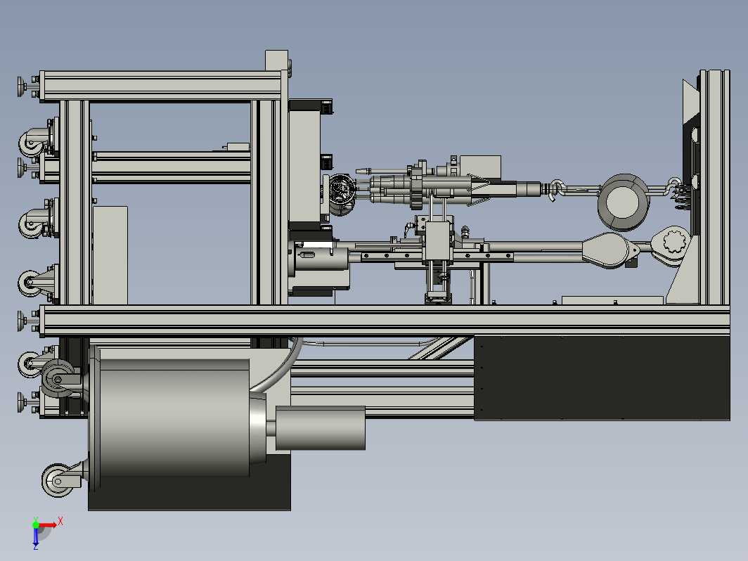蒸压器不同规格螺纹套的安装工作台