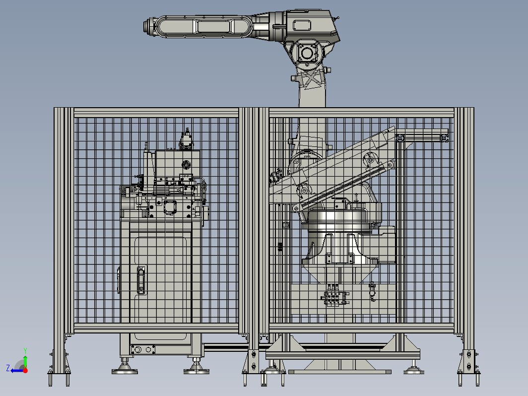 小型折弯机上下料工作站