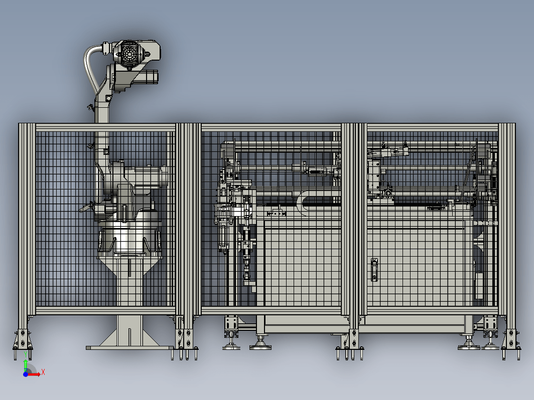 小型折弯机上下料工作站