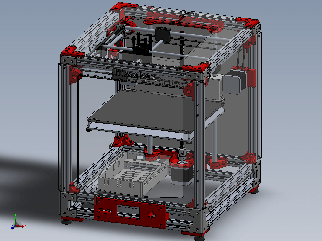 Ultimaker2铝挤压3D打印机