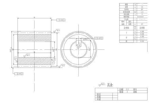 二级减速器CAD二维图纸+CAD+说明缩略图