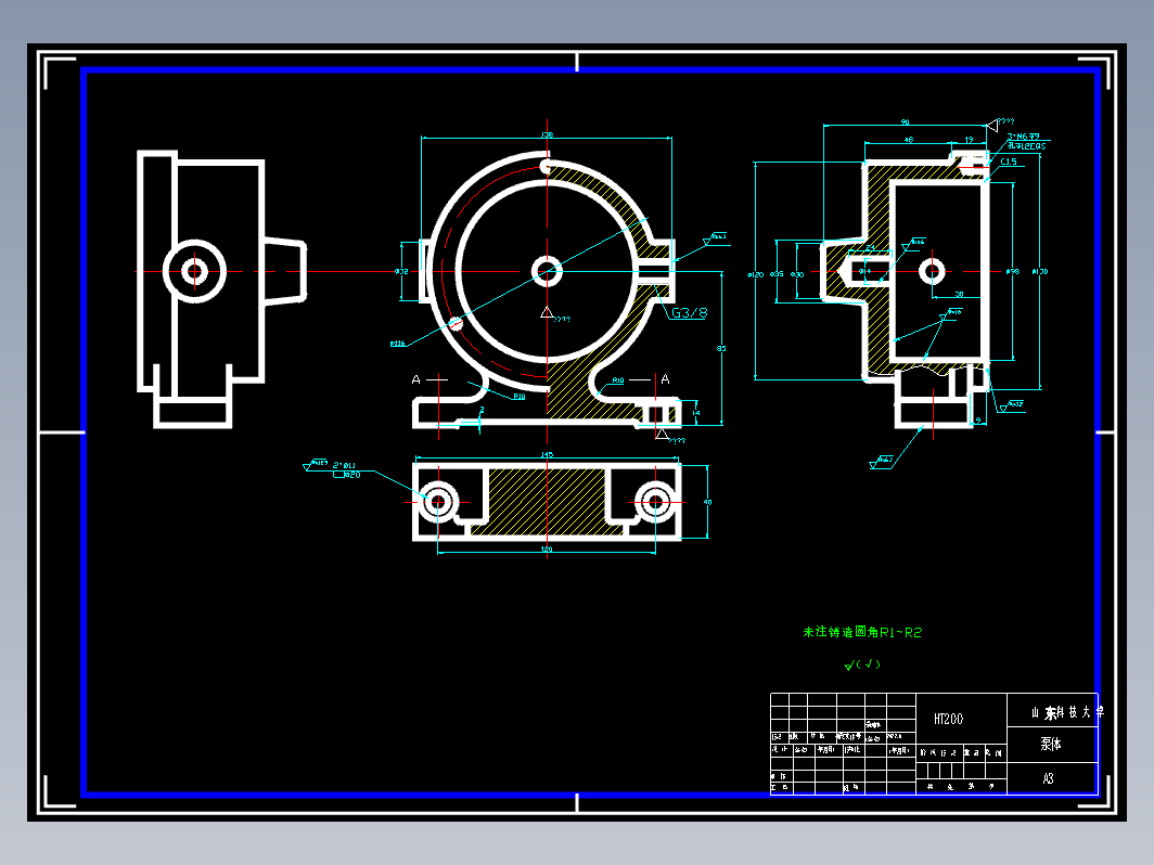 泵体cad