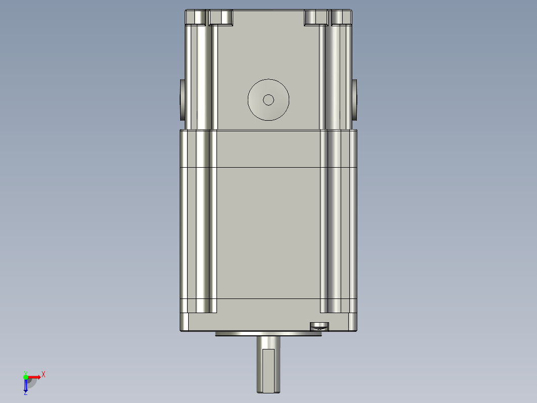 YK60HB65-05A-SC  60mm两相步进刹车电机（3D）