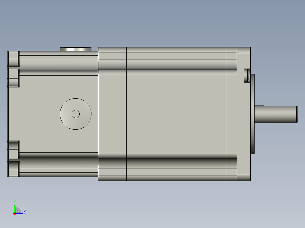 YK60HB65-05A-SC  60mm两相步进刹车电机（3D）
