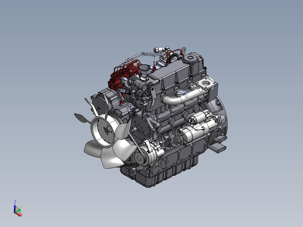 3600 Z柴油发动机造型