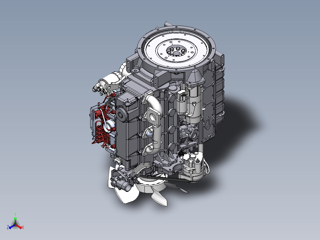 3600 Z柴油发动机造型