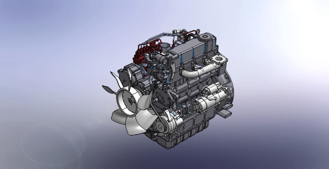 3600 Z柴油发动机造型