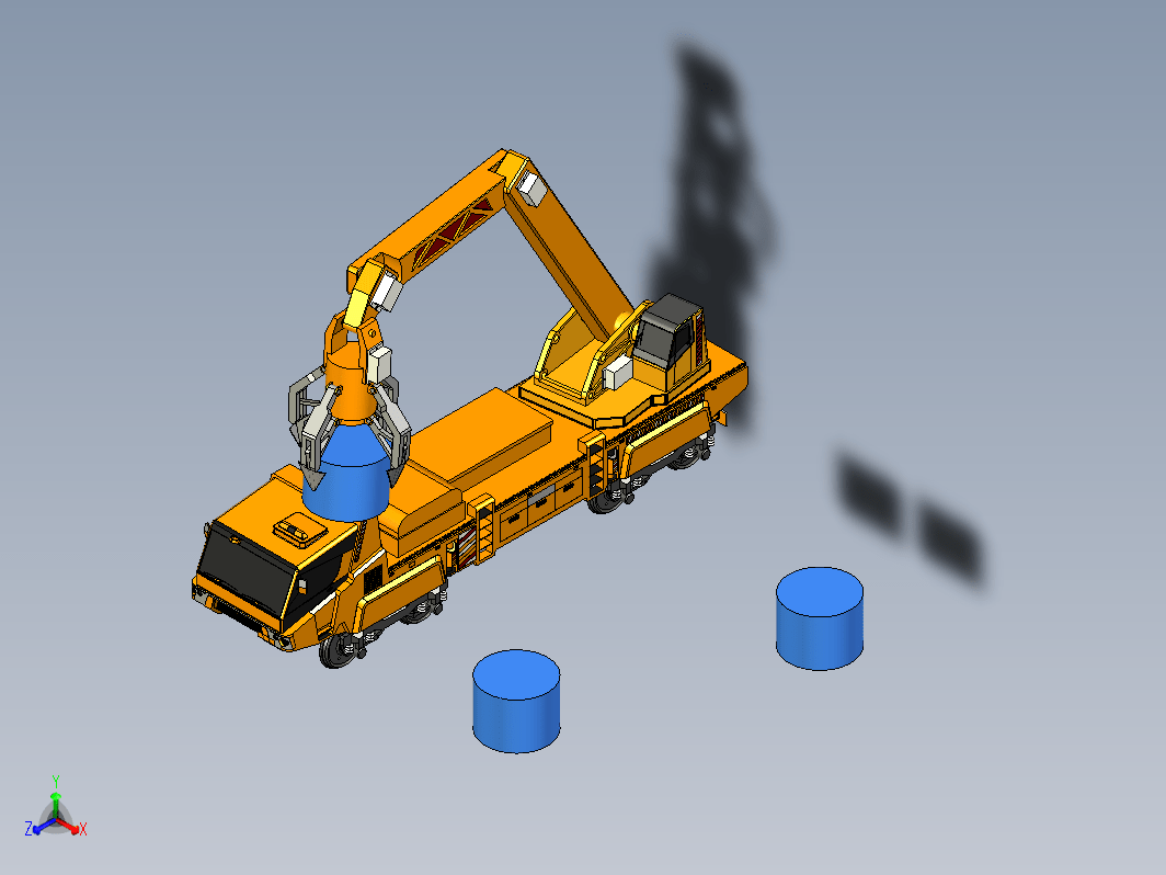 工程车抓斗吊车 truck crane