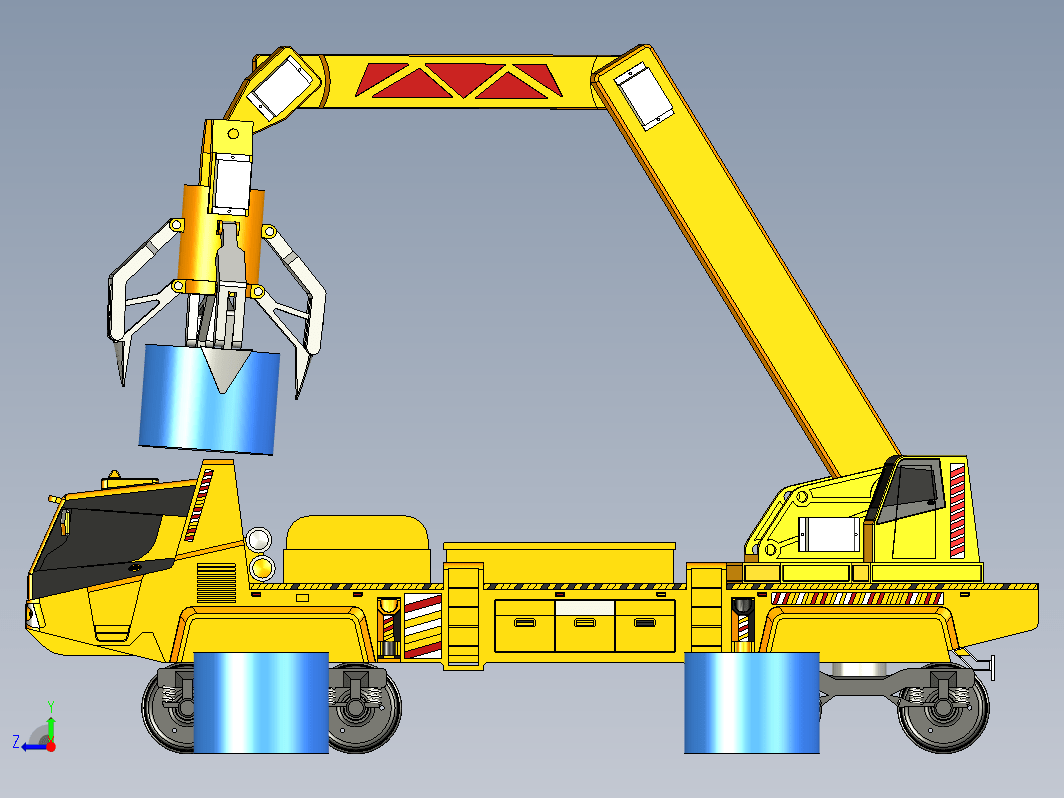 工程车抓斗吊车 truck crane