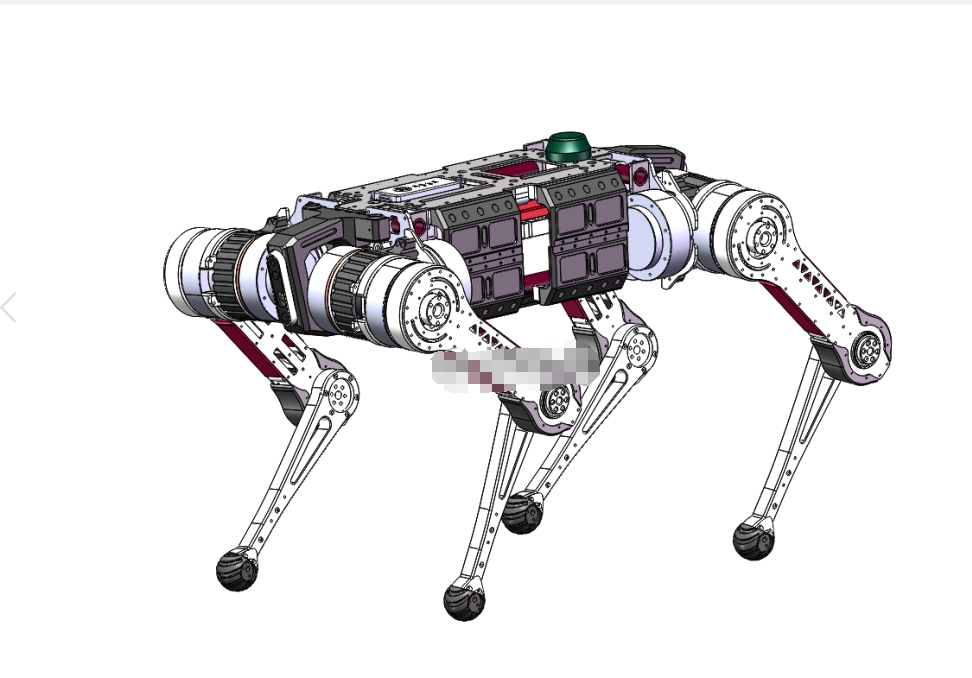 四足机器人三维SW2020带参