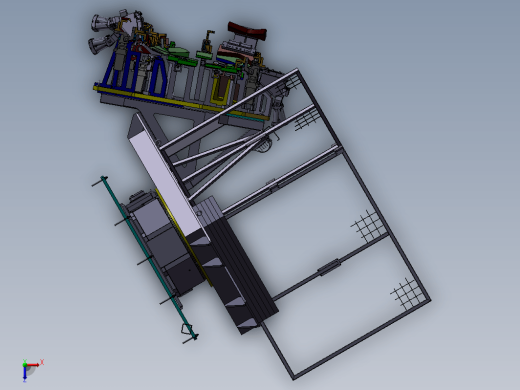 汽车引擎盖机器人自动焊接工作站（焊接夹具+转台系统）
