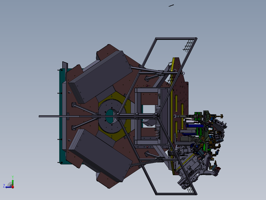 汽车引擎盖机器人自动焊接工作站（焊接夹具+转台系统）