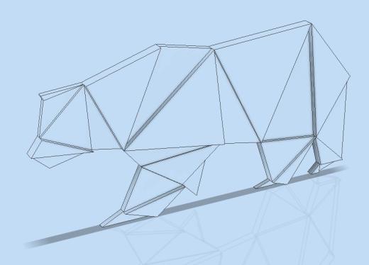 熊， 泰迪熊， 3d 熊， 几何形状缩略图