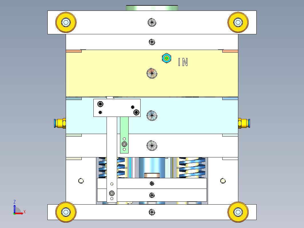 剃须刀外壳模具结构图纸