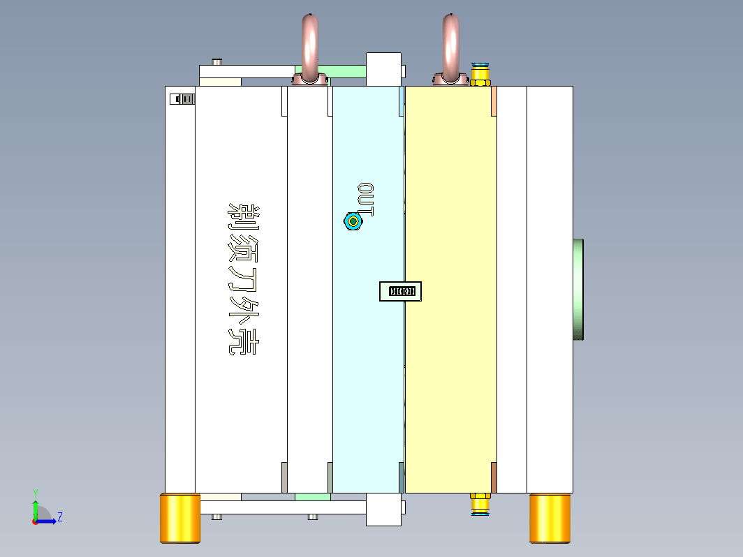 剃须刀外壳模具结构图纸