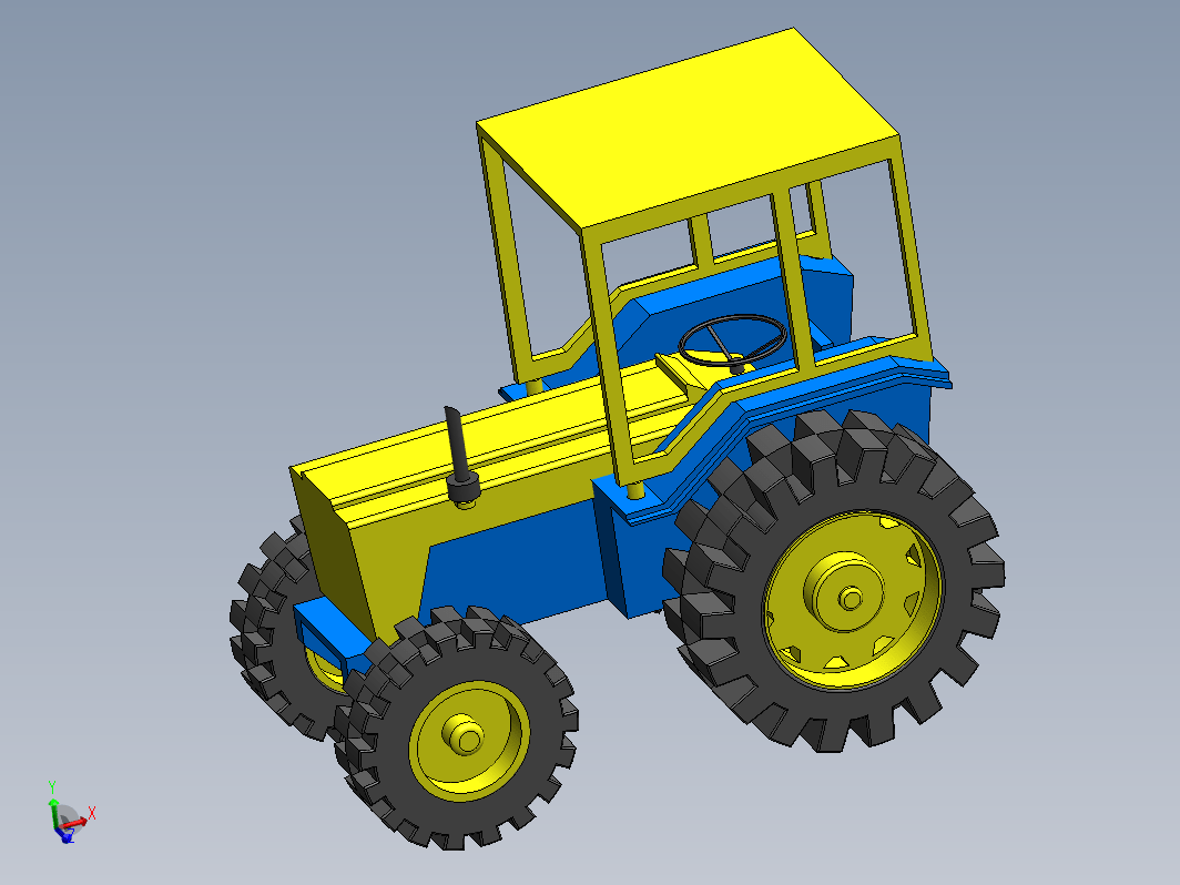 小车 拖拉机模型